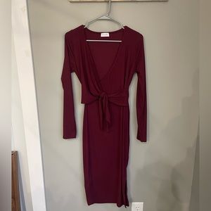 Ribbed Midi Dress